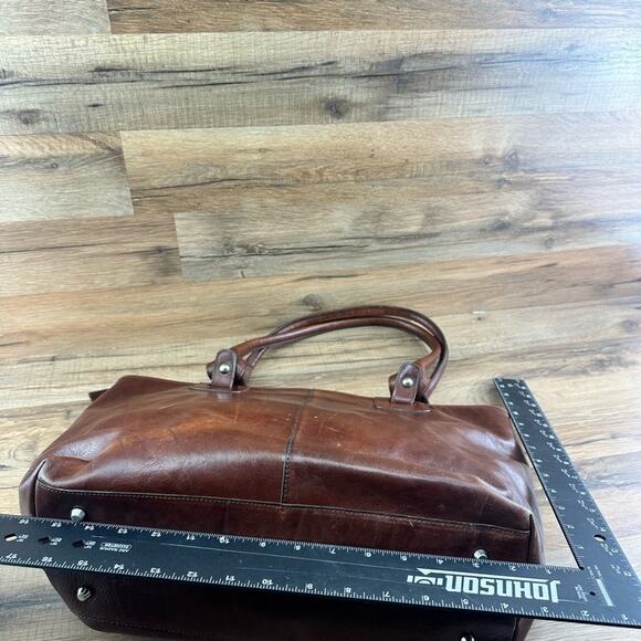 VALENTINO by Mario Authentic Top Handle Small Pebbled Leather Black Tote… - Picture 7 of 14